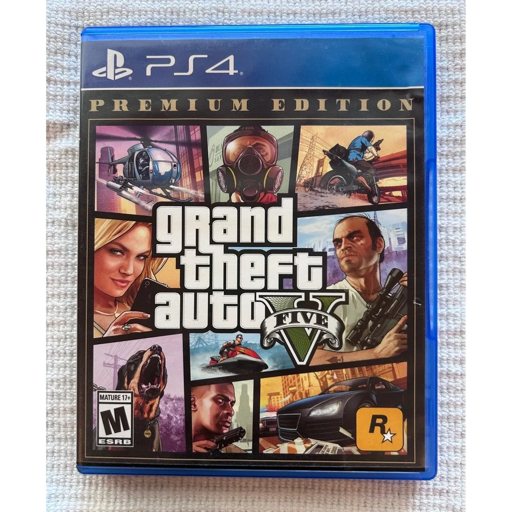 Grand Theft Auto V 5 Premium Edition PS4 PlayStation 4 Rockstar Games GTA V